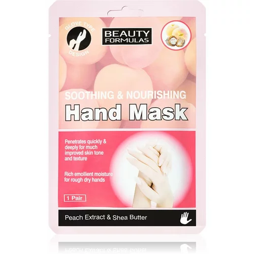 Beauty Formulas Soothing & Nourishing regenerirajuća maska za ruke u obliku rukavica 1 kom