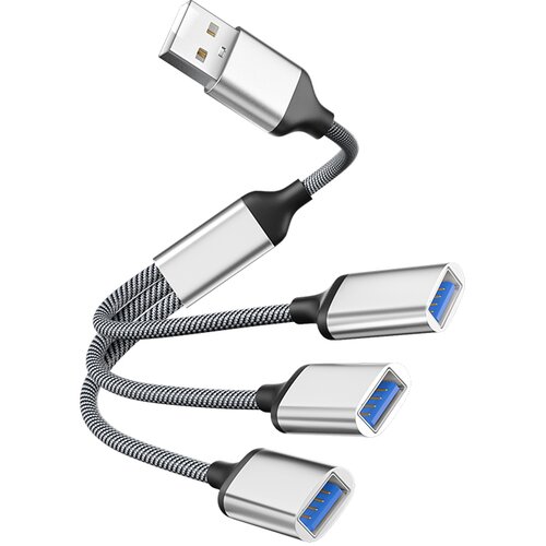 INF 3-Port USB Hub razdelilni adapter Silver, (21537573) Slike