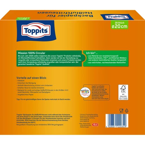 Toppits Peki papir za cvrtnike, (22013150) Slike