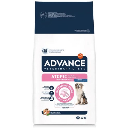Advance veterinarska dieta Atopic Medium/Maxi - postrv 12 kg Cene