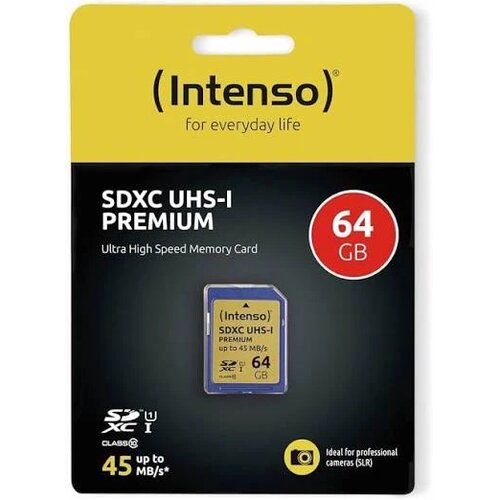 Intenso SD Card 64GB UHS-I Premium 3421490 Cene
