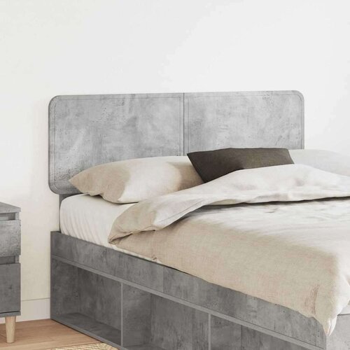  Uzglavlje s uzglavljem Betonski sivi 120 cm Konstruirano drvo Cene