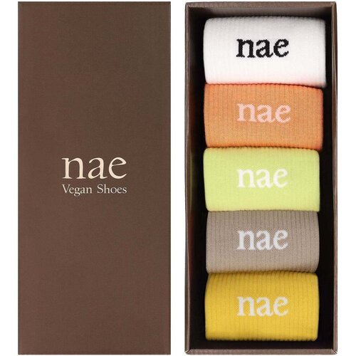 Nae Vegan Shoes Nogavice Animal Friendly Socks Pack5 Rumena Slike