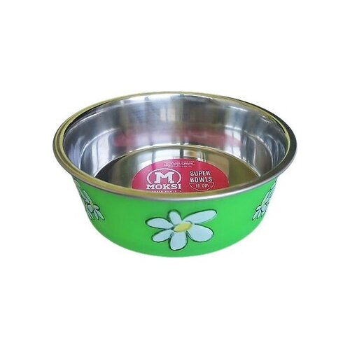 Moksi bella bowls ts činija za pse, zelena, 11 cm Slike