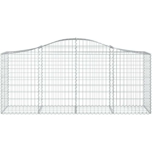 vidaXL Lučne gabionske ko&scaron;are 25 kom 200x50x80/100cm pocinčano željezo Cijene