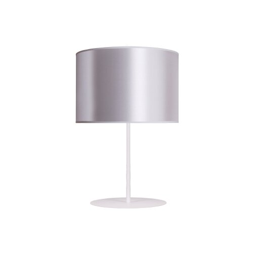  Duolla - Stona lampa CANNES 1xE14/15W/230V prečnik 20 cm srebrna/bela Slike