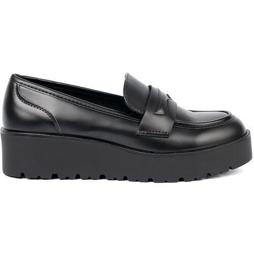 Shelvt Elegant black loafers with a thick sole Slike