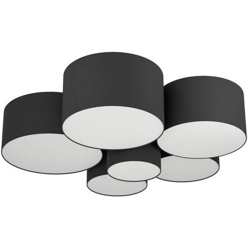 Eglo plafonjera PASTORE 2 6xE27 &amp;Oslash;99 cm crna bela 99509 Slike