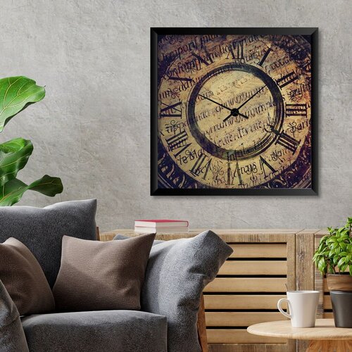 Wallity Dekorativni zidni sat STMDF1728873, 45x45 cm Cene