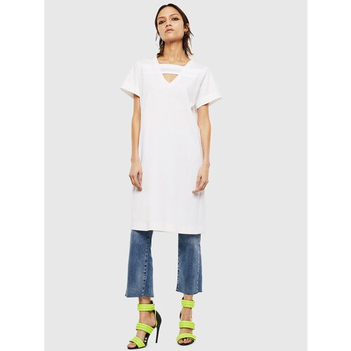 Diesel Dress - DSTRIPE DRESS white Cene