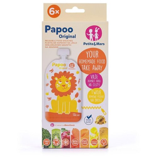 Petite&amp;amp;Mars Papoo Original Lav vrećice za ka&amp;scaron;ice 6 kom Slike