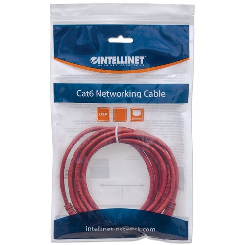 Intellinet 342179 utp kabl Cat6 3m crveni Slike