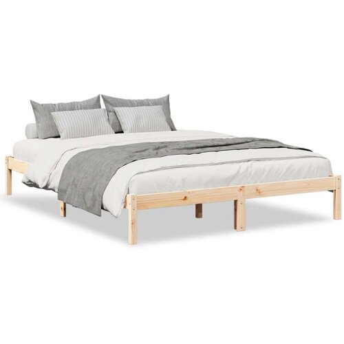 VidaXL Dugi okvir kreveta bez madraca 160 x 220 cm od borovine Slike