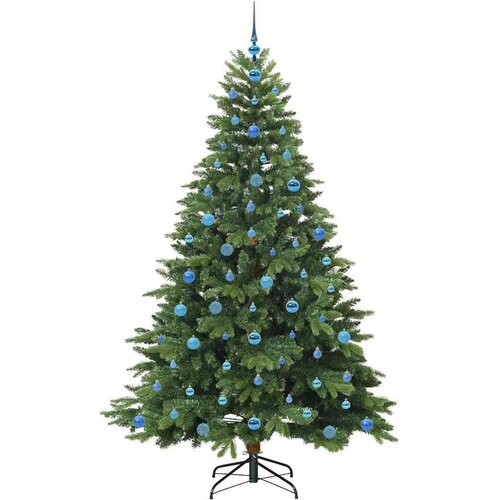 VidaXL Umjetno božićno drvce s stalakom Zelena 210 cm PE i PVC Slike