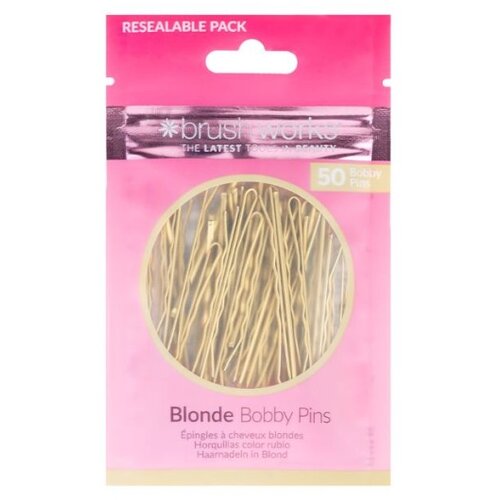 Brushworks ukosnice za kosu - zlatne 50kom Slike