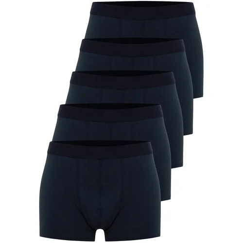 Trendyol Navy Blue Men's 5-Piece Basic Boxers