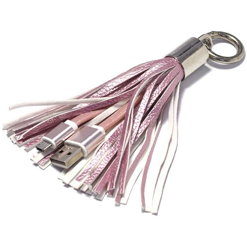  USB kabl sa priveskom Micro USB pink Cene