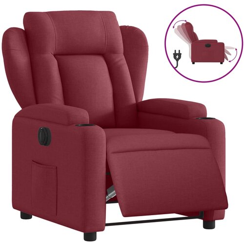 Maison Chic Električni naslanjač - Relax naslanjač vinsko rdeče blago, (22061615) Cene