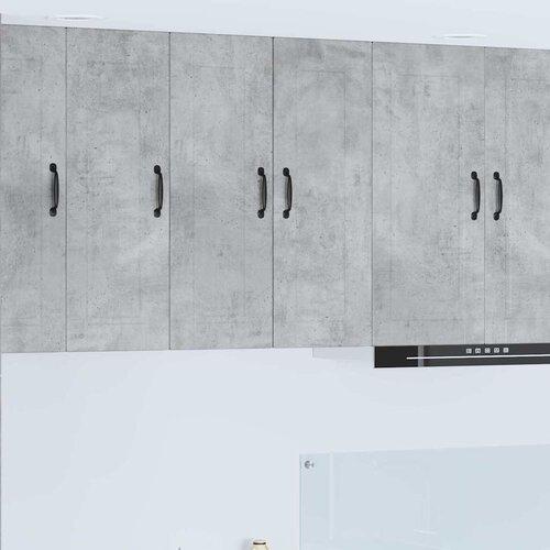 vidaXL Stenska kuhinjska omarica 2 pcs Betonsko siva 30 x 31 x 80 cm Cene