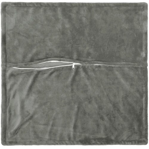  Presvlaka za jastuk 2 kom. HOUTEN Tamnosiva 55 x 55 cm Flanel - Dizajn s paspulom Tamnosiva 55 x 55 cm Slike