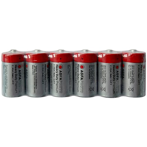 Agfa baterije heavy duty (baby c, cink-ugljik, 1,5 v, 6 kom.) Slike