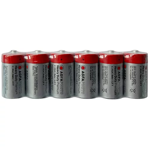 Agfa baterije heavy duty (baby c, cink-ugljik, 1,5 v, 6 kom.)