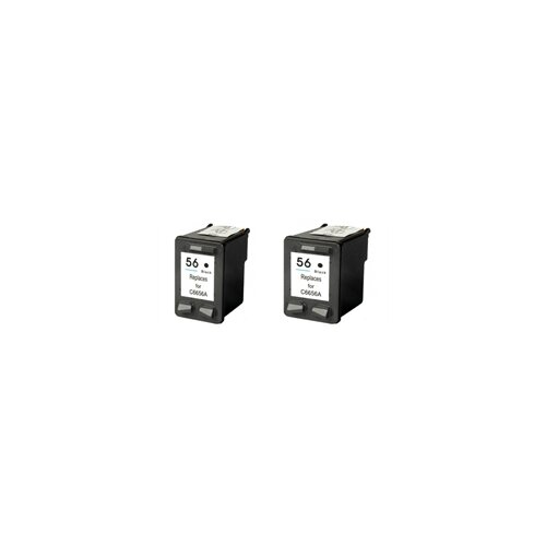 HP - Komplet tinta za C6656AE nr.56 (crna), dvostruko pakiranje, zamjenski Cijene