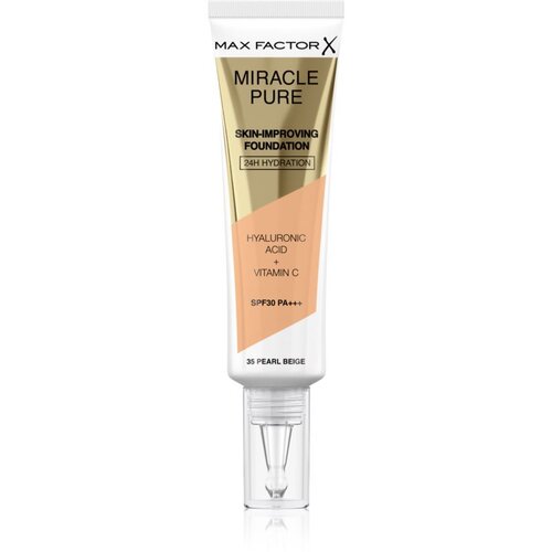 Max Factor miracle Pure Skin-Improving Foundation SPF30 hranjivi i hidratantni puder 30 ml nijansa 35 Pearl Beige Slike