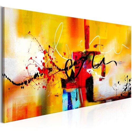  Slika - Crazy Serpentines (1 Part) Orange Wide 100x45 Cijene