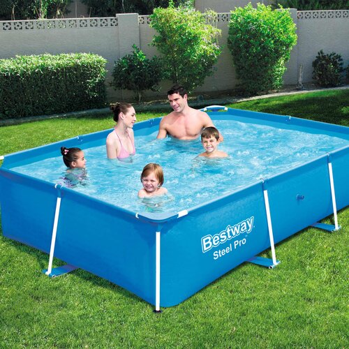 Bestway Steel Pro bazen s čeličnim okvirom 259 x 170 x 61 cm 56403 Slike