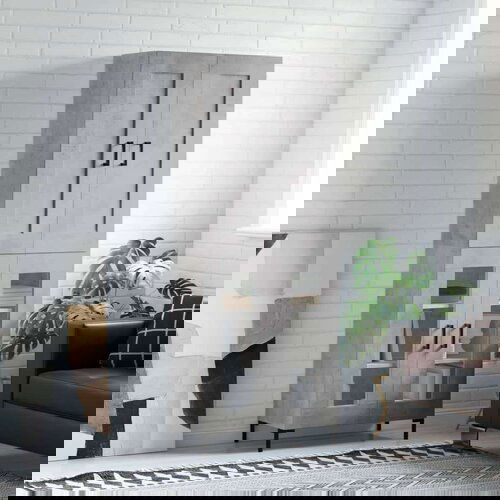  Visoka komoda siva betona 69 5x34x180 cm od konstruiranog drva Cijene