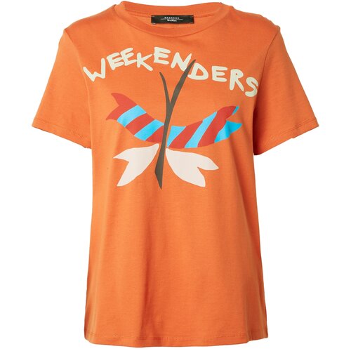 Weekend Max Mara Majica &amp;#039;NERVI&amp;#039; svijetloplava / narančasta / crna / bijela Slike