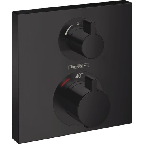 Hansgrohe termostatska pokrivna plo&amp;scaron;ča Ecostat Square (15714670) - črna mat Slike