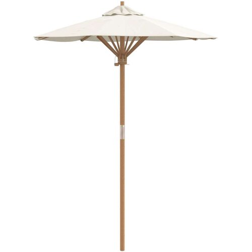VidaXL Vanjski suncobrani Krem bijela Drvo 150 x 150 x 210 cm Prijenosno Slike