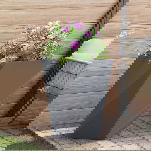 VidaXL Sadilica Antracit 50 x 50 x 75 cm Čelik Slike