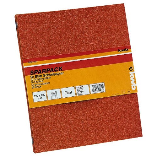 KWB brusni papir set (drvo-farba) GR40-180, 50/1 | 230x280 Cene