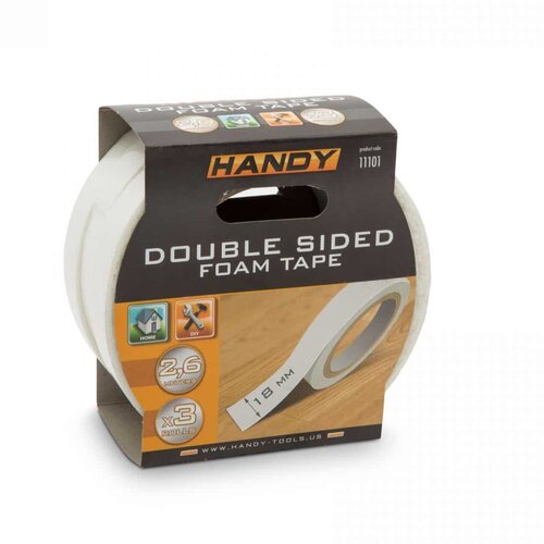 Handy Komplet penastega dvostranskega lepilnega traku - 2,6 x 18 mm, 3 kosi Slike