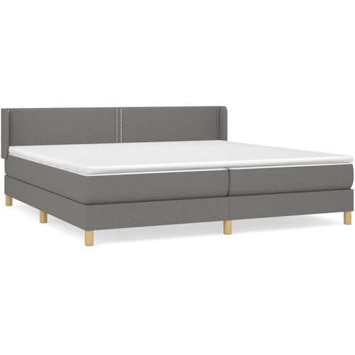 Maison Chic Box spring postelja - Vzmetna postelja z vzmetnico temno siva 200x200 cm blago SL13970, (21905957) Cene
