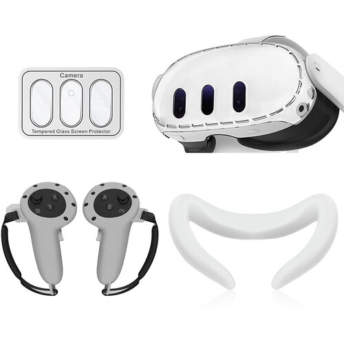 INF 4-delna zaščitna torbica za meta quest 3 lightgrey, (21536967) Cene