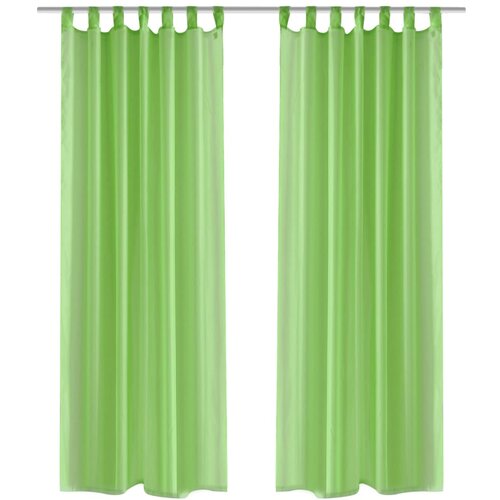 vidaXL zelene prozirne zavjese 140 x 225 cm 2 kom Cijene