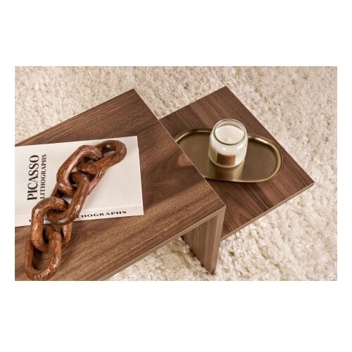 Hanah home Klub sto Harmony, 80x40x40cm, Smeđa Slike