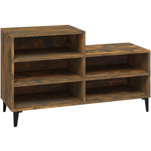 Maison Chic Omarica za obutev - Kopa za čevlje dimljeni hrast 102x36x60 cm inženirski les, (21777806) Cene