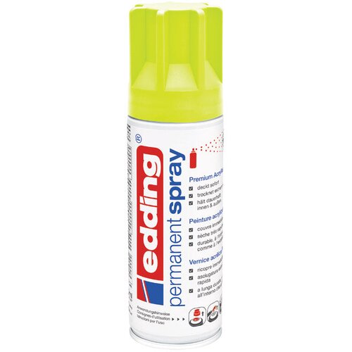 Boja akrilna u spreju 200ml permanentna edding 5200965 neon žuta Cene