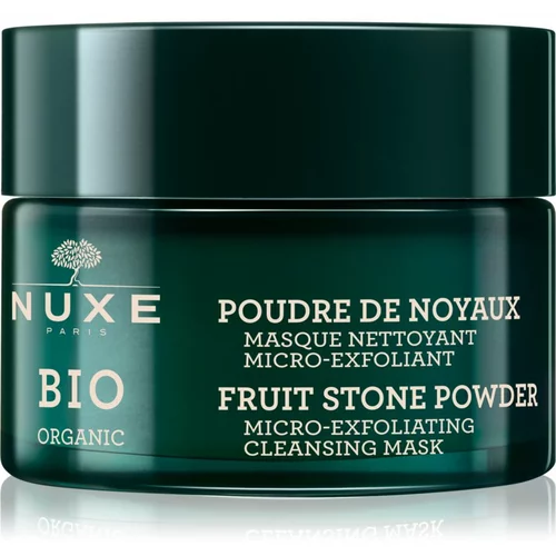 Nuxe bio Organic Fruit Stone Powder Micro-Exfoliating Mask maska za lice s dvostrukim efektom pilinga 50 ml