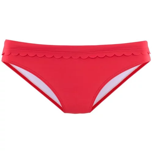 Lascana Bikini hlačke 'Scallop' rdeča