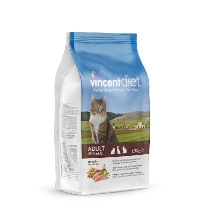 Vincent Pet food Vincent DIET hrana za mačke Adult - Piletina 1.5kg Cene