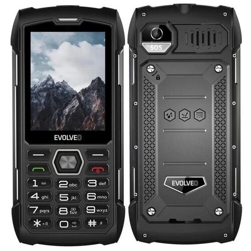 Evolveo strongphone H1 vodootporan dual sim telefon crna/siva Slike