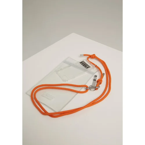 Urban Classics I Phone 8 Accessory Necklace - Transparent/Orange