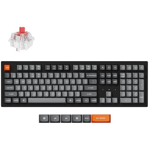 KEYCHRON K10 Max RGB bežična mehanička tipkovnica, crveni prekidači, UK layout Cijene
