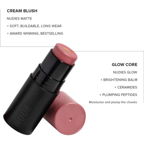 Nudestix Nudies Matte + Glow Core večnamensko ličilo za oči, ustnice in obraz odtenek Pink Ice 6 g Slike
